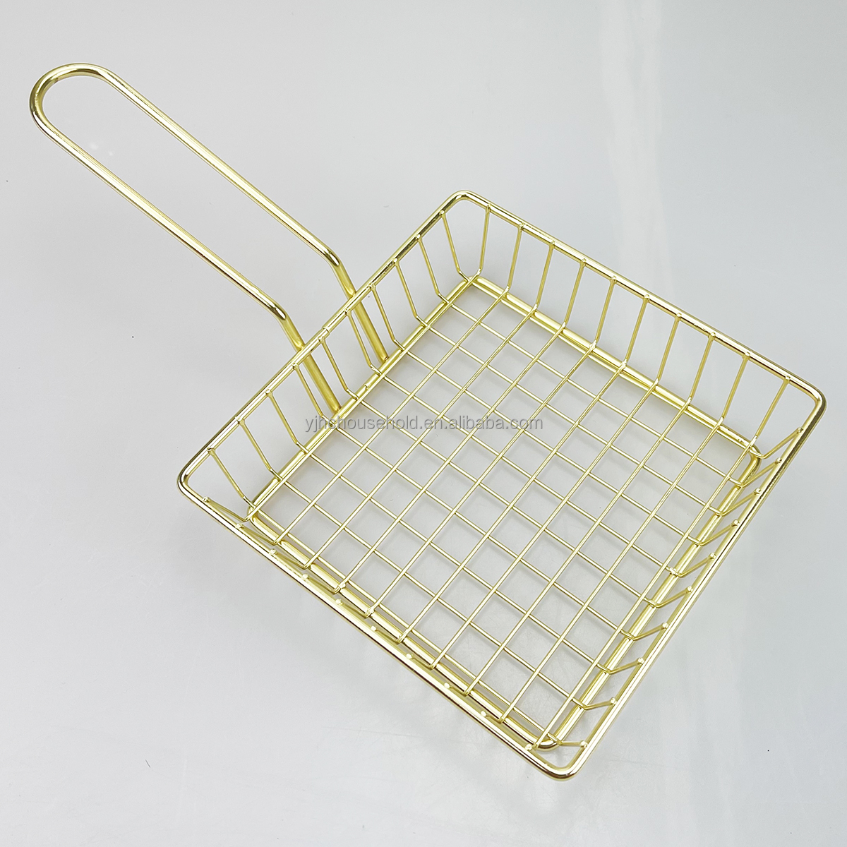 Chip Serving Basket Wire Mesh French Fries Holders Basket Snack Appetizer Platters Metal Food Display Containers