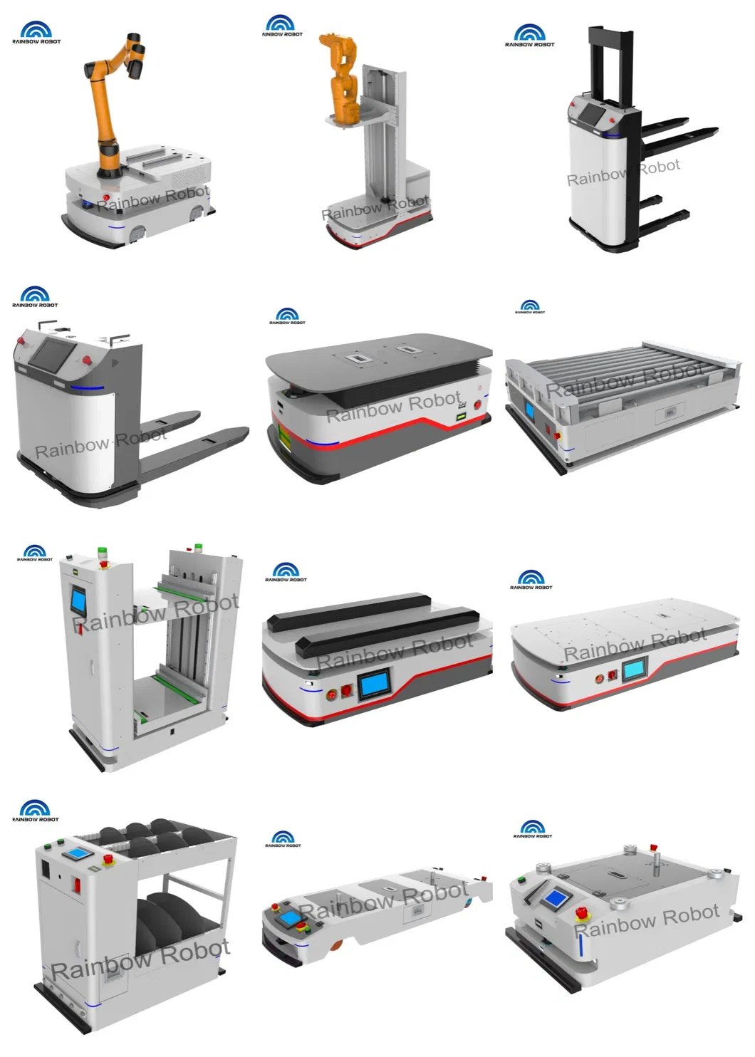 Intelligent Mobile Agv Robot Chassis Cart Logistics Robot Automated Guided Vehicle Agv