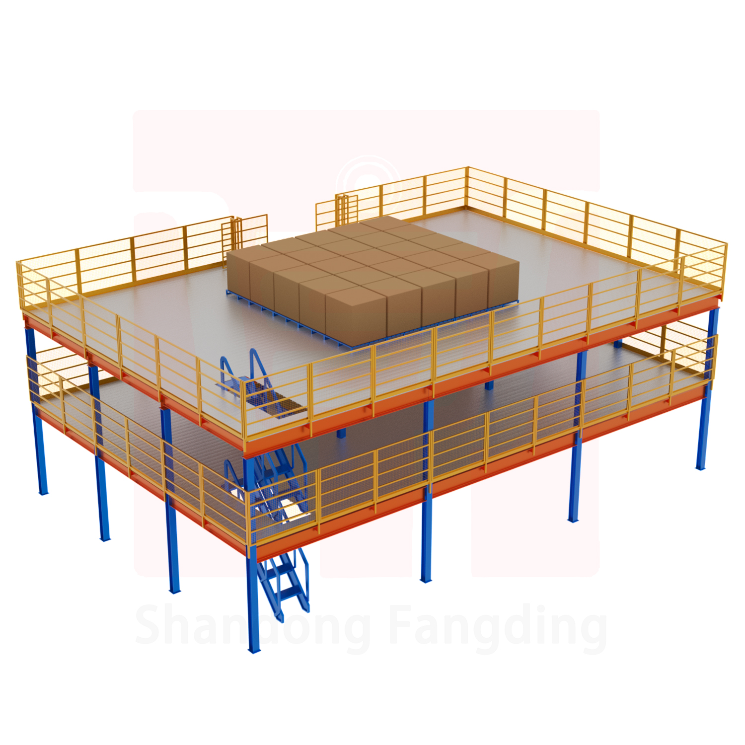 Heavy Duty Steel Shelving Mezzanine Floor Industrial Platforms Warehouse Office Mezzanine Floor Rack For Warehouse Storage