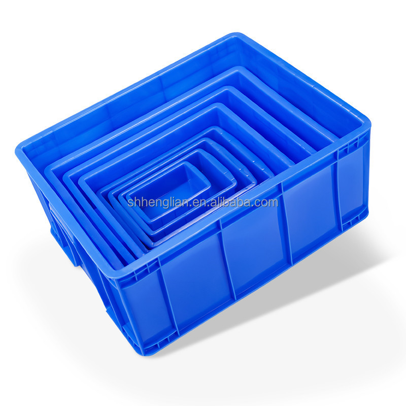 Custom Plastic Reusable Tote Storage Stackable Bin with Lid