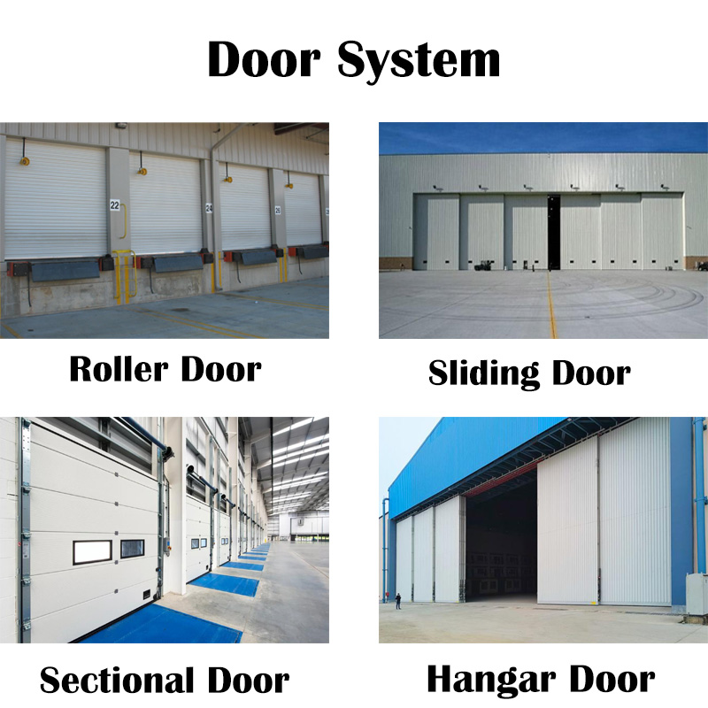 Pre Engineered Steel Structure Warehouse Building With Sandwich Panel System for Industrial Storage Project