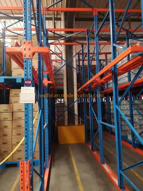High Density Drive in Through Storage Pallet Racking System for Industrial Warehouse