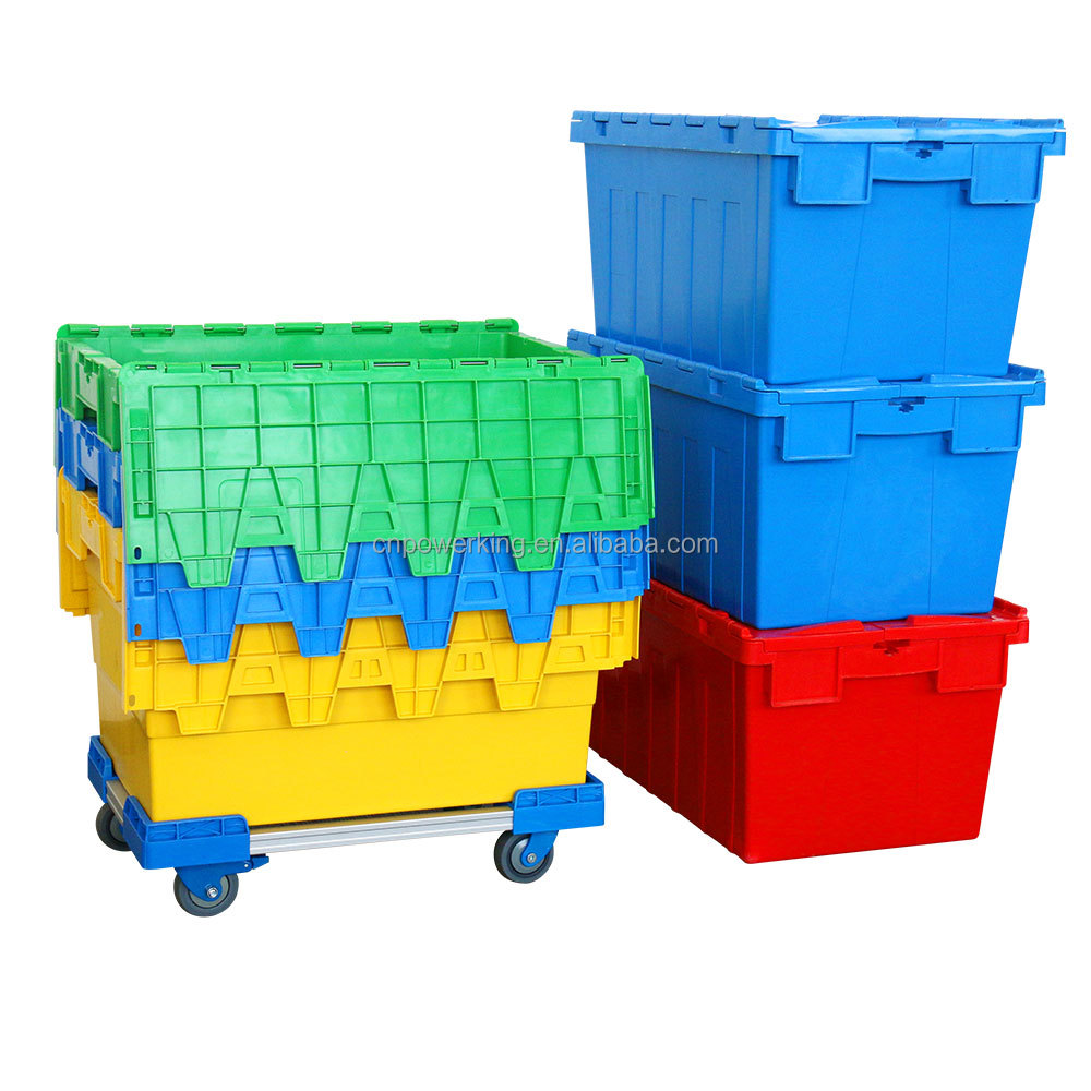 Heavy Duty Logistic Warehouse Plastic Stack And Nestable Storage Tote Box For Wholesale