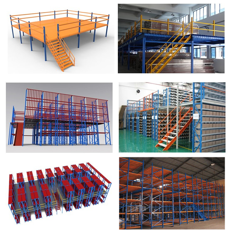 Free Design Industrial Steel Platform Warehouse Multi-Tier Racking Support Mezzanine Floor