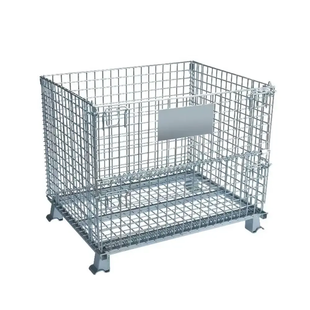 Heavy Duty Carbon Steel Pallet Stillage With Asset RFID Tag Embedded For High Value Tool Rental Inventory Management