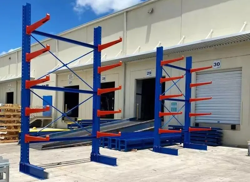Warehouse Customized Steel Heavy Duty Cantilever Storage Racking for Tube Pipe