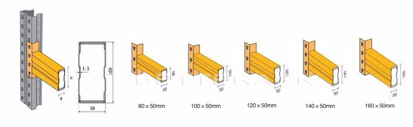 Integrated Warehouse Storage Racking System Steel Mezzanine Floor Beam