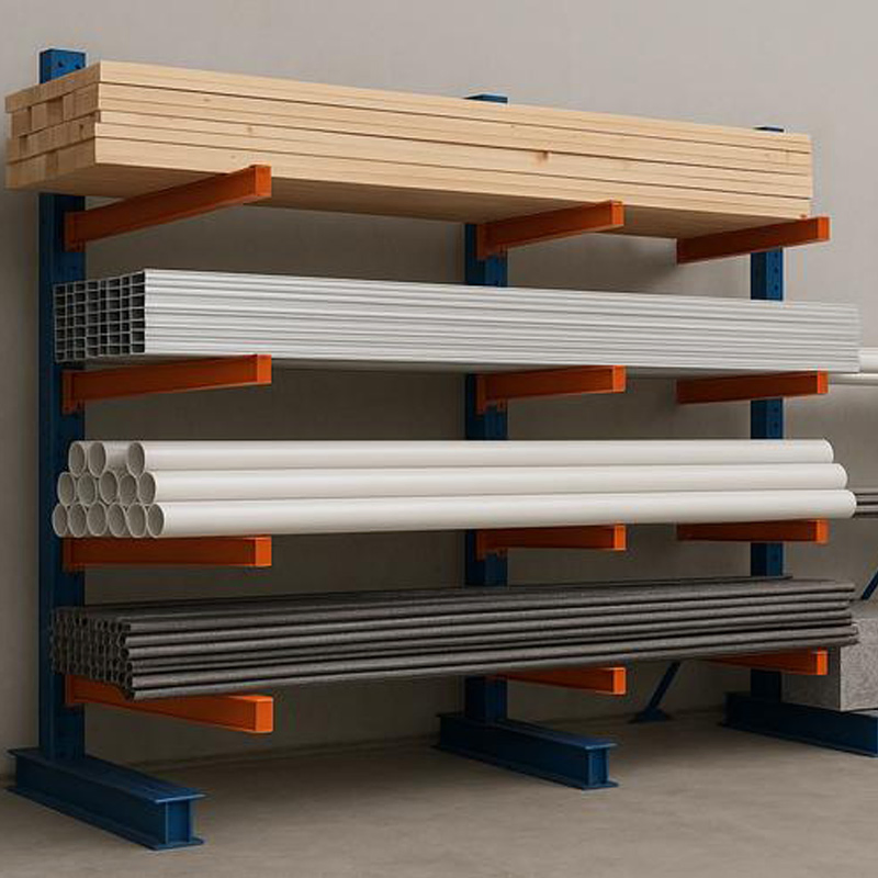Heavy Duty High Capacity Adjustable Steel Cantilever Rack for Industrial Warehouse Storage