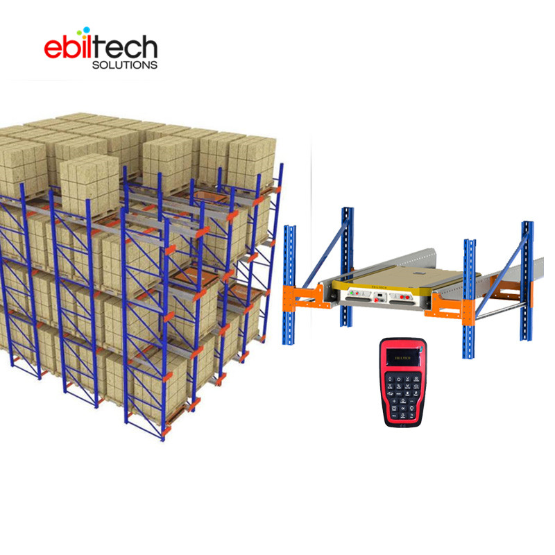 Ebiltech Economic Radio Shuttle Pallet Rack System for High Density Storage Warehouse