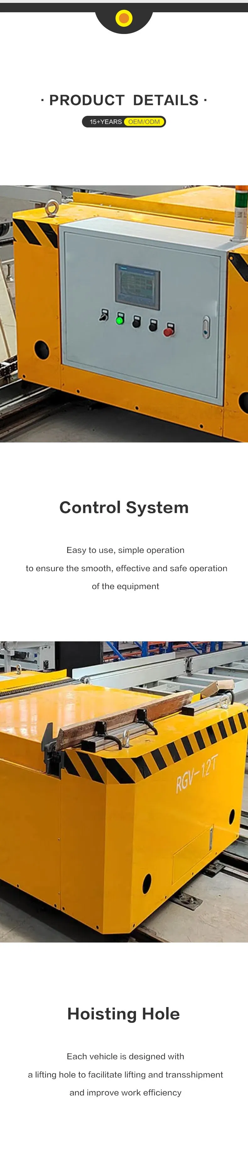 Automatic Transport Robot Platform Transfer Cart Vehicle Heavy Load Automated Guided Rail Agv