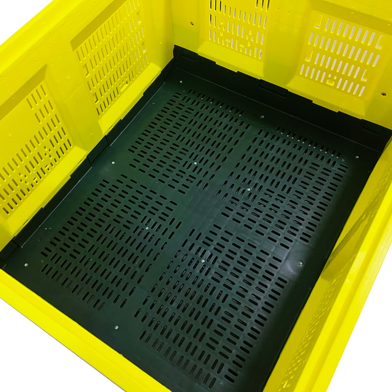 Durable Vented Plastic Pallet Bin Foldable/Collapsible and Stackable Pallet Container/Box/Tote for Apples