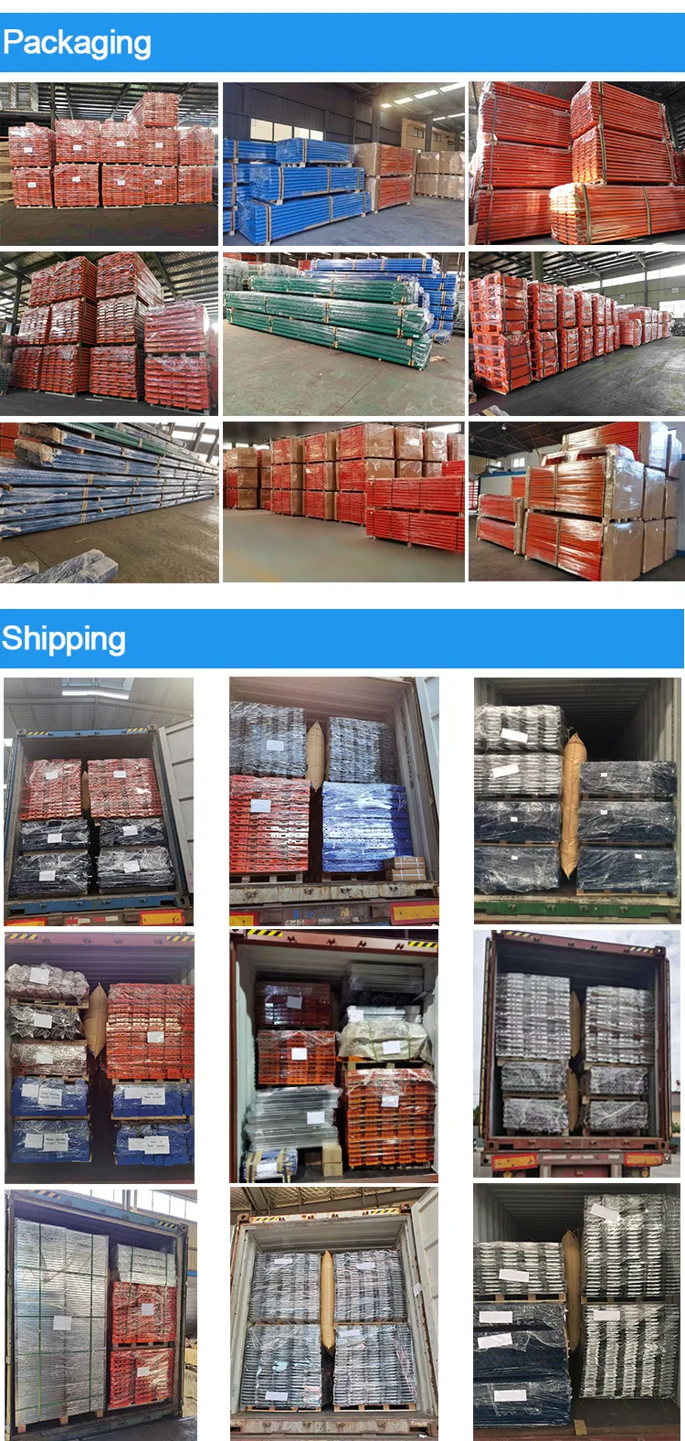 Blue Upright Orange Arm Customized Handle Warehouse Industrial Telescopic Heavy Duty Sheet Metal Storage Roll out Cantilever Rack for Long Metal Cargo