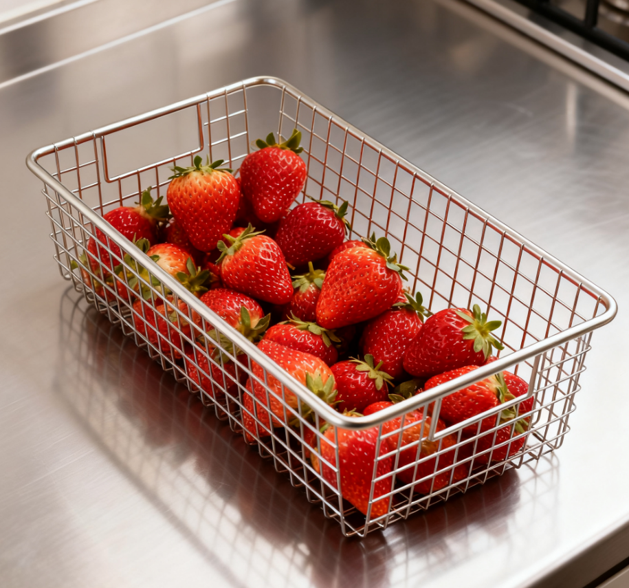 Factory Modern Multifunction Stainless Steel 304 316 Woven Wire Mesh Baskets for Storage