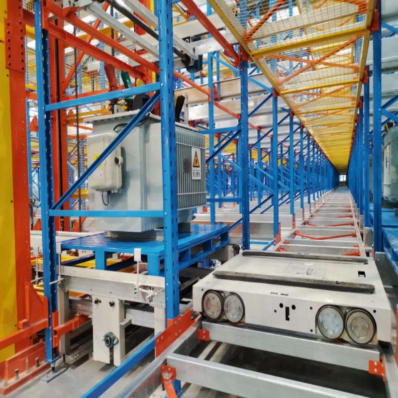 Siemens PLC Controlled Heavy Duty Semi-Automated Radio Shuttle System With 500-2000kg Load Capacity For Smart Warehouse