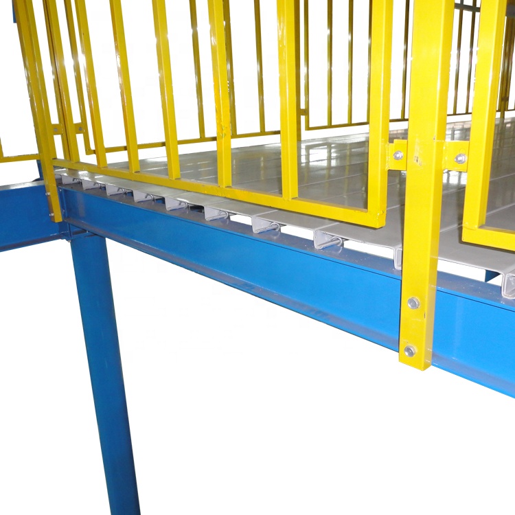 Mezzanine Floor Platform Rack Storage System with Steel Stair