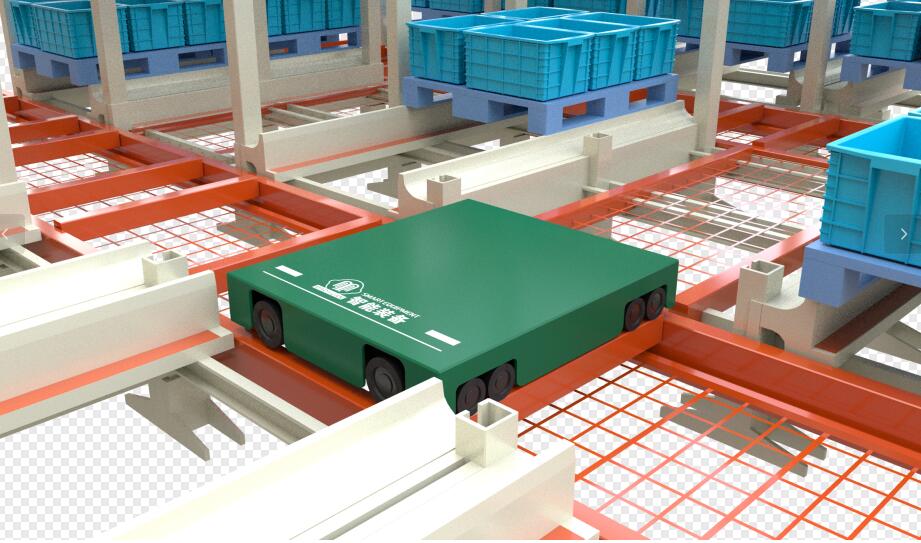 Warehouse Heavy Duty Automatic Radio Shuttle Pallet Rack Fully Intelligent Four Way Shuttle ASRS with WCS WMS