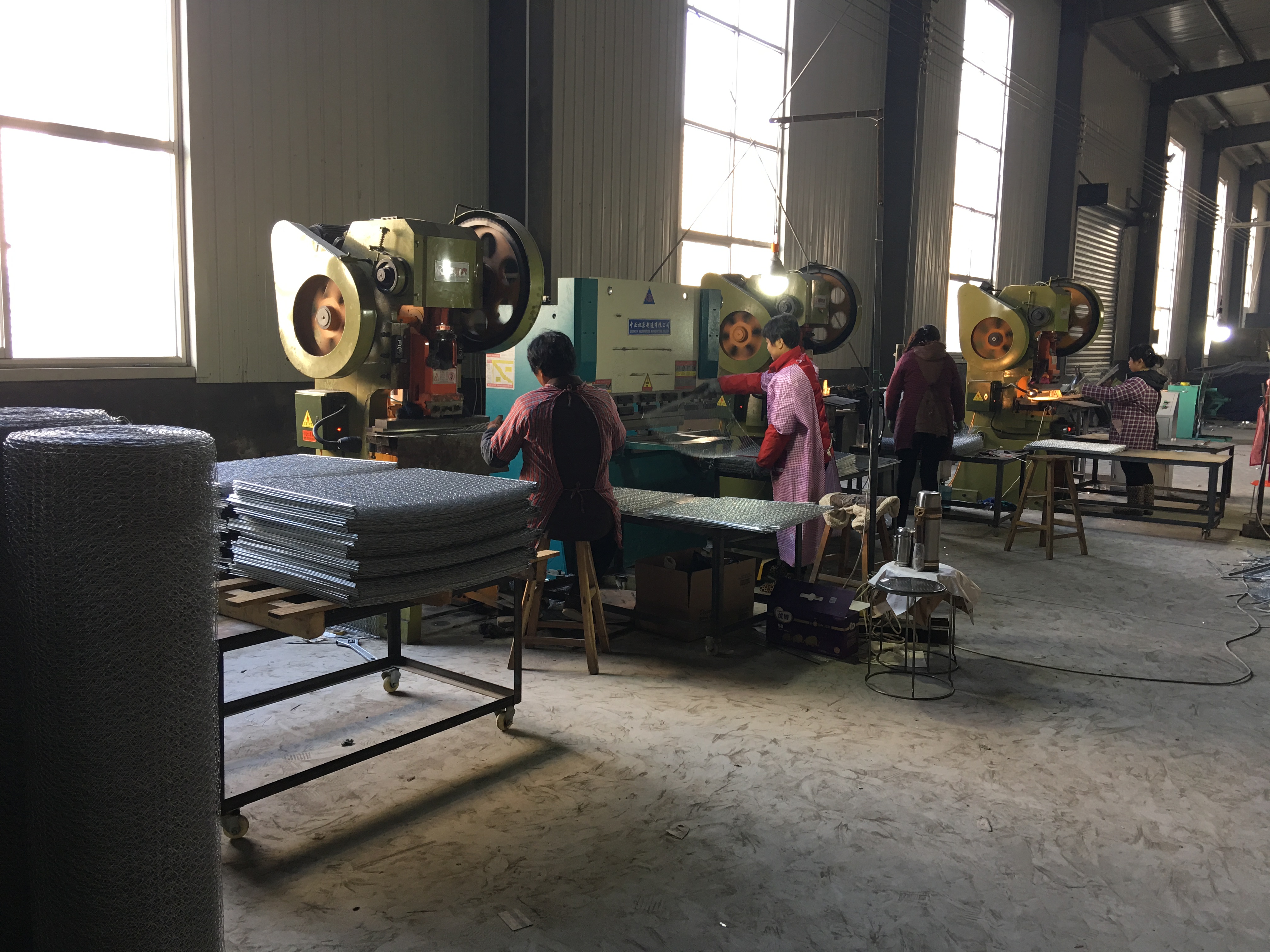 mesh panel deep processing assembly line