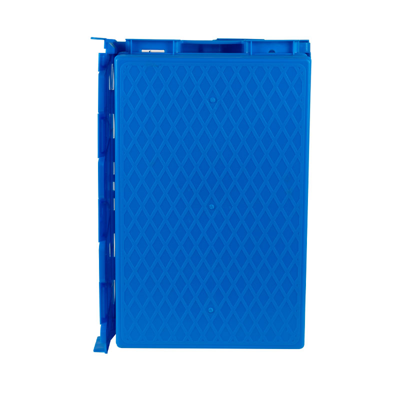 Logistic Nestable Stackable Storage Plastic Tote Moving Box Attached Lid Containers For Storage