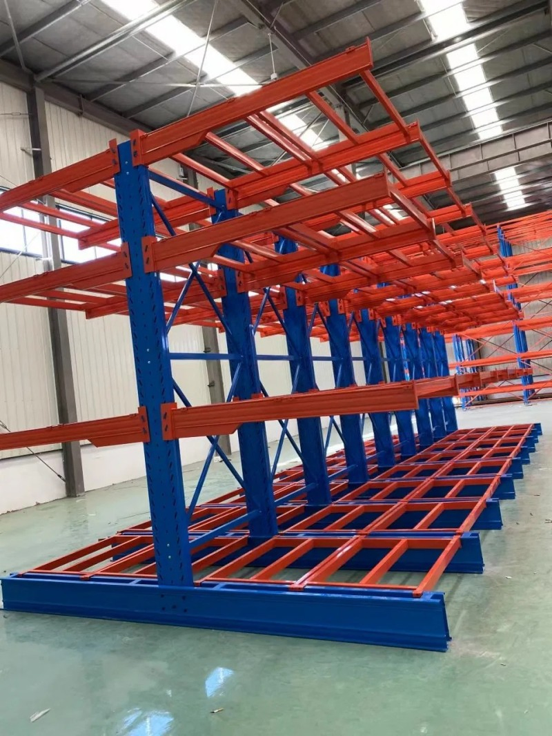 OEM/ODM Industrial Single Sided Versatile Heavy Duty Adjustable Steel Cantilever Racks for Pipe Storage