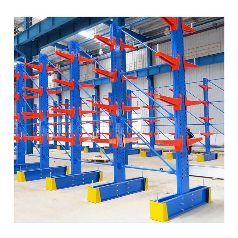 Heavy Duty Single &amp; Double Sided Cantilever Rack, Steel Cantilever Storage Racking for Pipe, Timber, Profile, Long Material Warehouse Storage