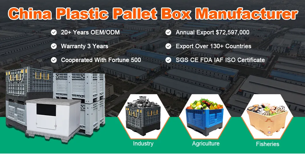 Plastic Logistic Bulk Container Pallet Collar Sleeve Box