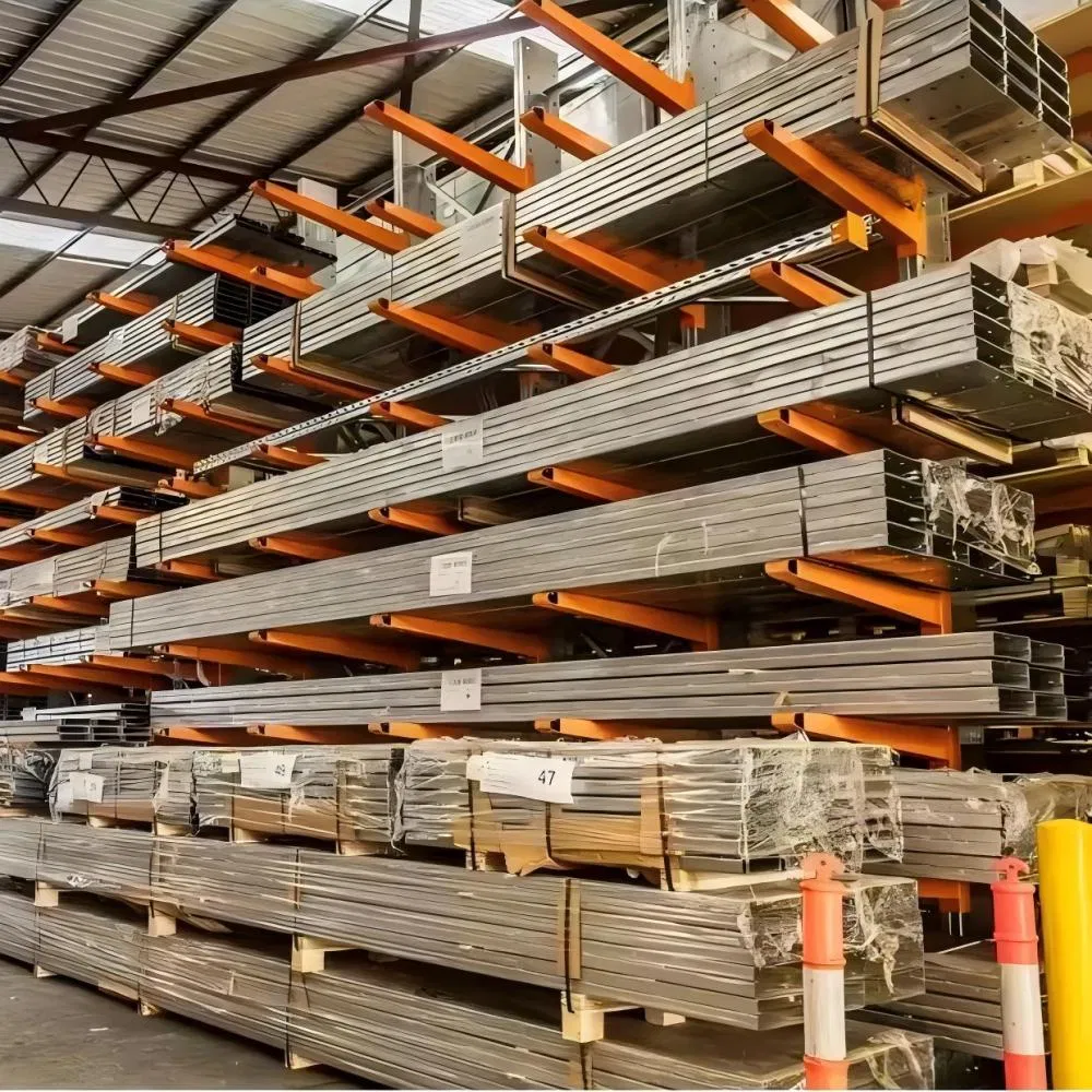Warehouse Customized Steel Heavy Duty Cantilever Storage Racking for Tube Pipe