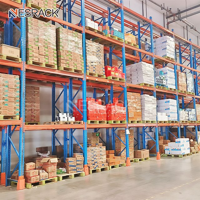 Selective Adjustable Steel Heavy Duty Pallet Rack Double-Deep Rack System for Warehouse Storage