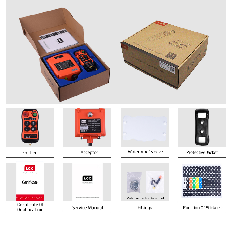 HB-4S Wireless Waterproof IP67 Pendant Control Station Radio 24 Volts Industrial Remote Control for Crane