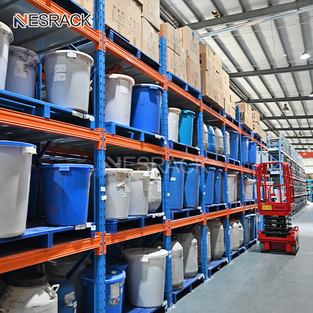 Selective Adjustable Steel Heavy Duty Pallet Rack Double-Deep Rack System for Warehouse Storage
