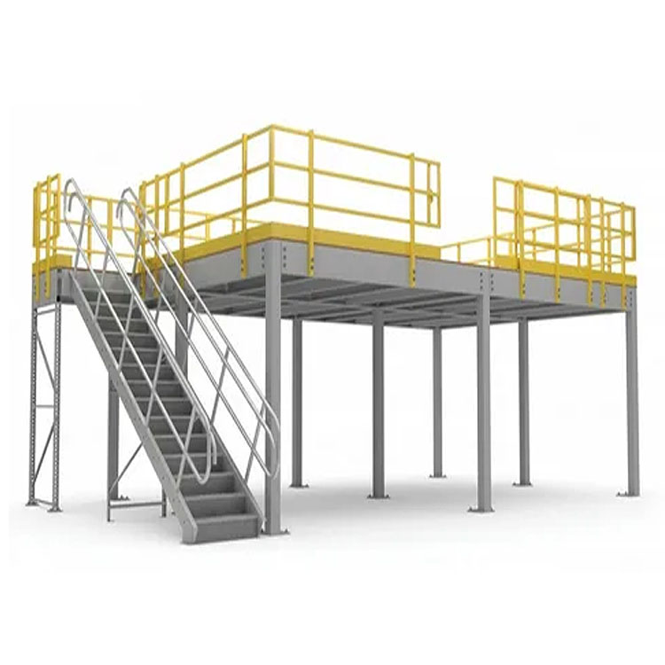 Modular Steel Mezzanine Floor Platform System For Large Scale Industrial Warehouse Storage