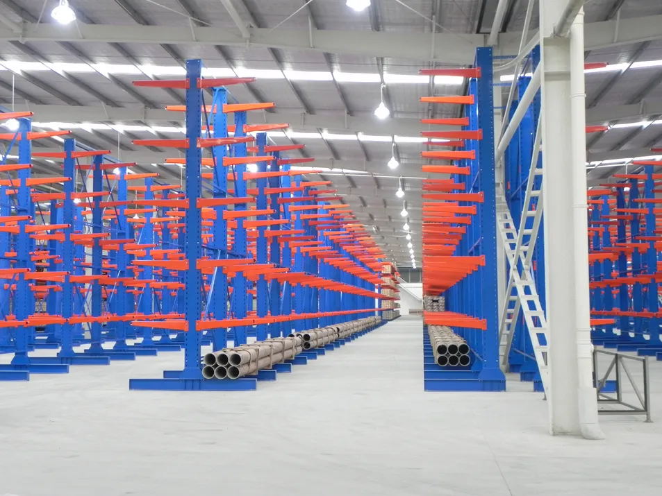 Cantilever Pallet Racks-Heavy-Duty Steel Storage System for Efficient Warehouse Storage