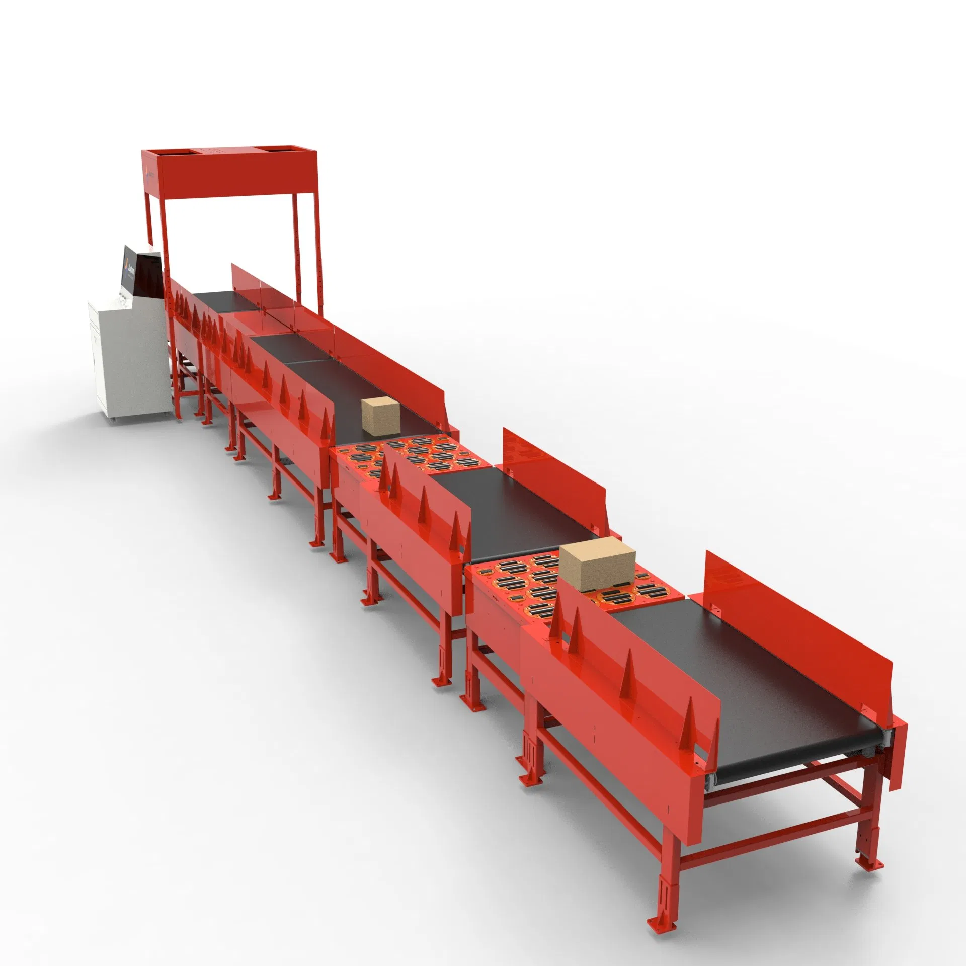 Jaytom High Speed Automatic Sorting Conveyor System with Dws Scan Automated Parcel Sorter for Logistics Belt Conveyor