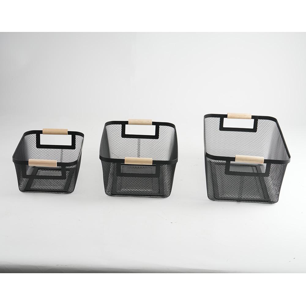 Wire Mesh Baskets Set of 3pcs for Organizing