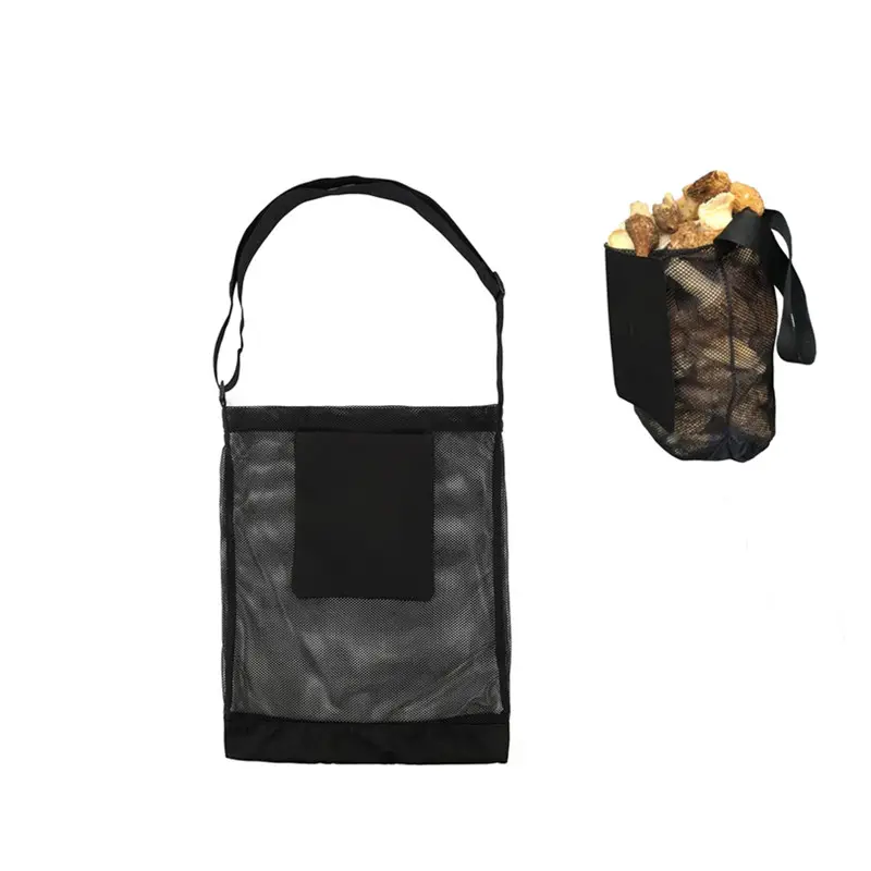 Mushroom Hunting Bag Mesh Foraging Pouch Harvesting Bag Collapsible Fruit Gathering Basket Or Picking Apron Storage Bag