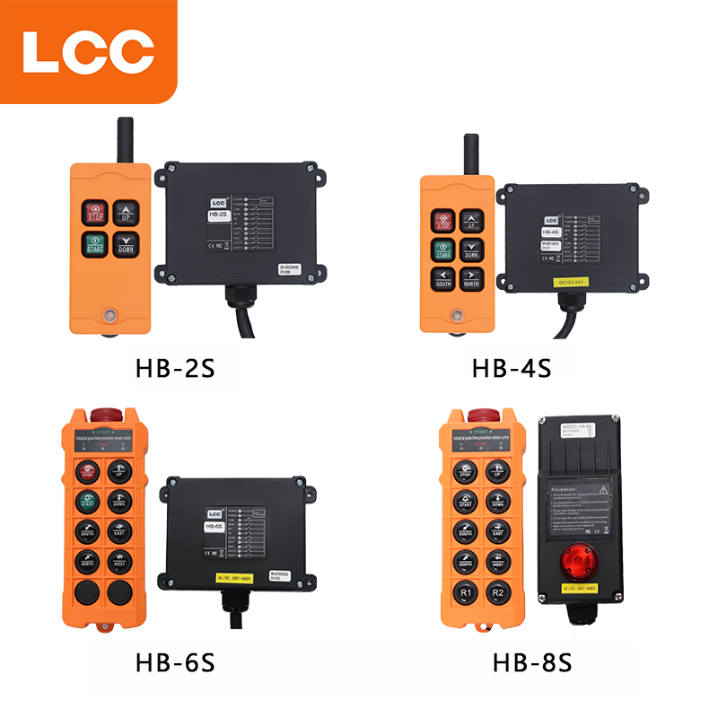 HB-4S Wireless Waterproof IP67 Pendant Control Station Radio 24 Volts Industrial Remote Control For Crane
