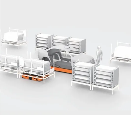 400kg Backpack High Efficiency Material Handling Warehouse Logistics Agv AMR Latent Mobile Robot