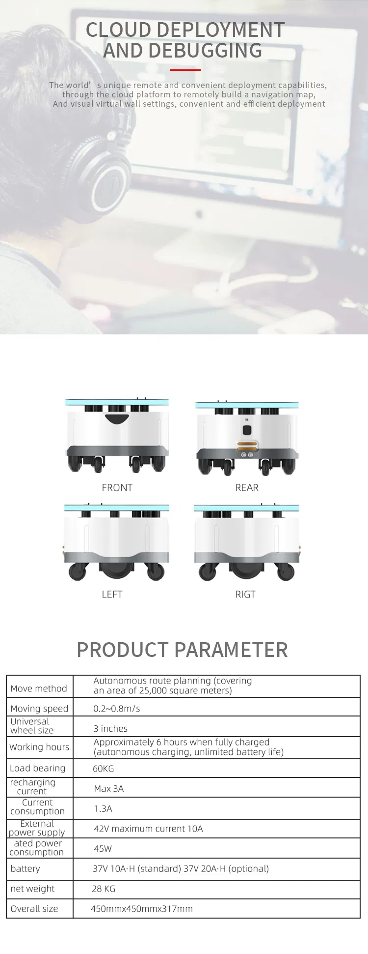 Autonomous Robot Base Industrial Mobile Platform