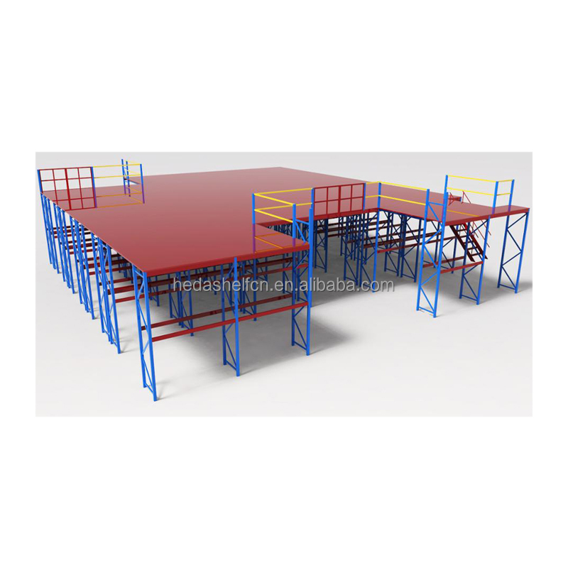 Free Design Industrial Steel Platform Warehouse Multi-Tier Racking Support Mezzanine Floor