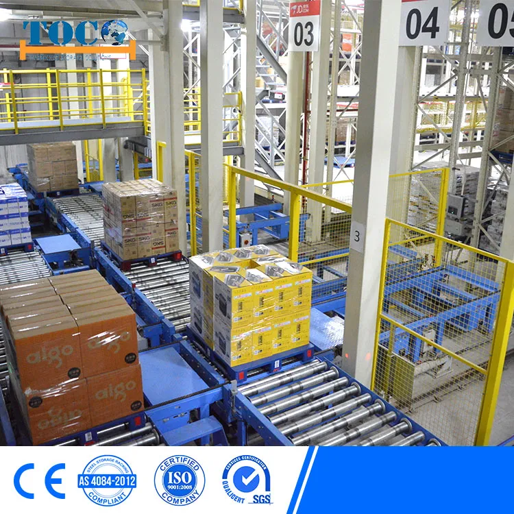 Warehouse Asrs Automatic Storage Racking System with Stacker Crane