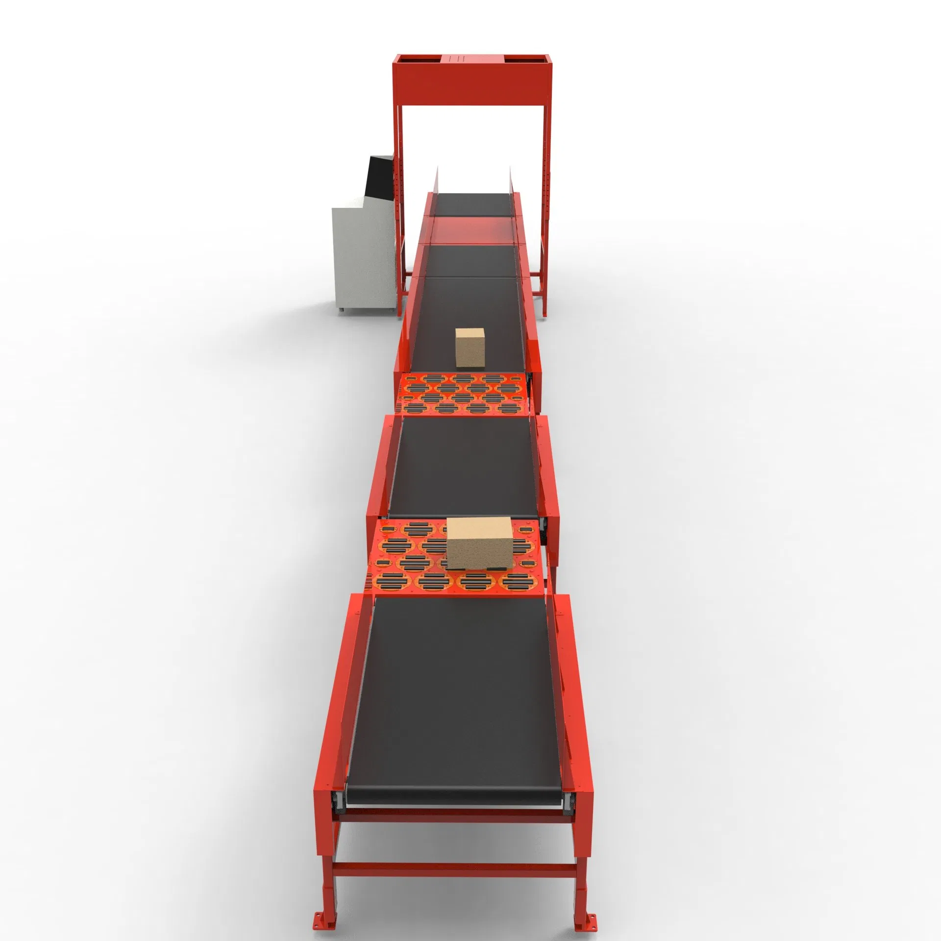 Jaytom High Speed Automatic Sorting Conveyor System with Dws Scan Automated Parcel Sorter for Logistics Belt Conveyor