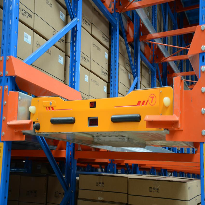 High Load Piled Outdoor Zinc-Coated Intelligent Warehouse Storage Loft Cantilever Slotted Frame Alloy Cargo Carrier Shuttle Rack