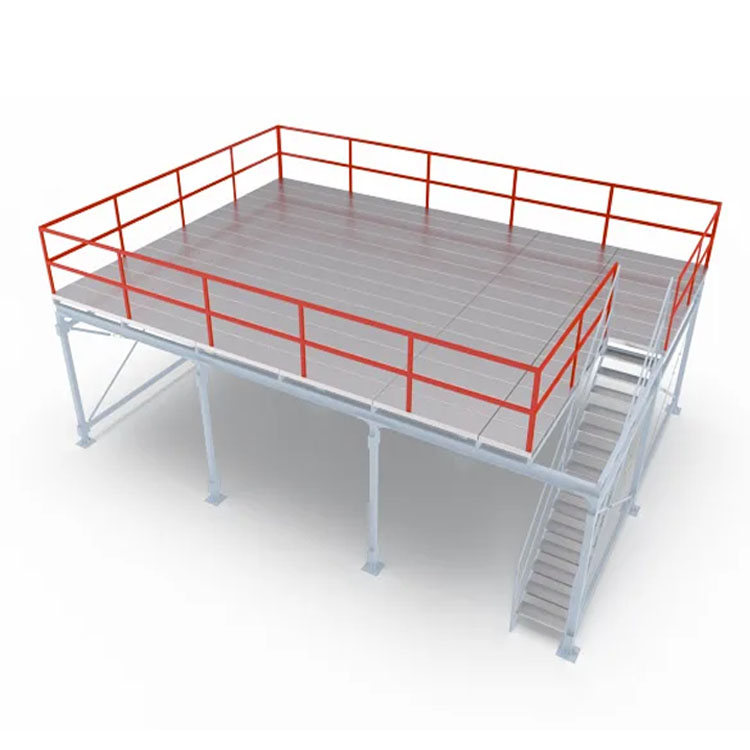 Modular Steel Mezzanine Floor Platform System For Large Scale Industrial Warehouse Storage