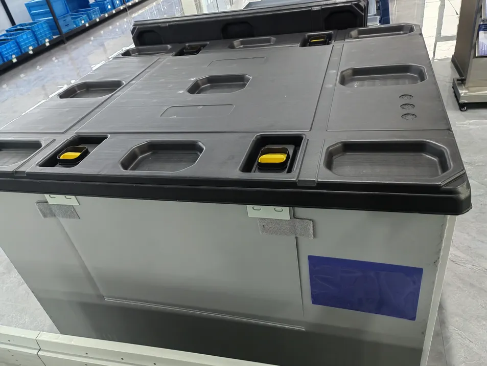 High-Impact Resistant, Foldable Plastic Pallet Box Collar Designed for Stamping Workshop Metal Sheet Transportation