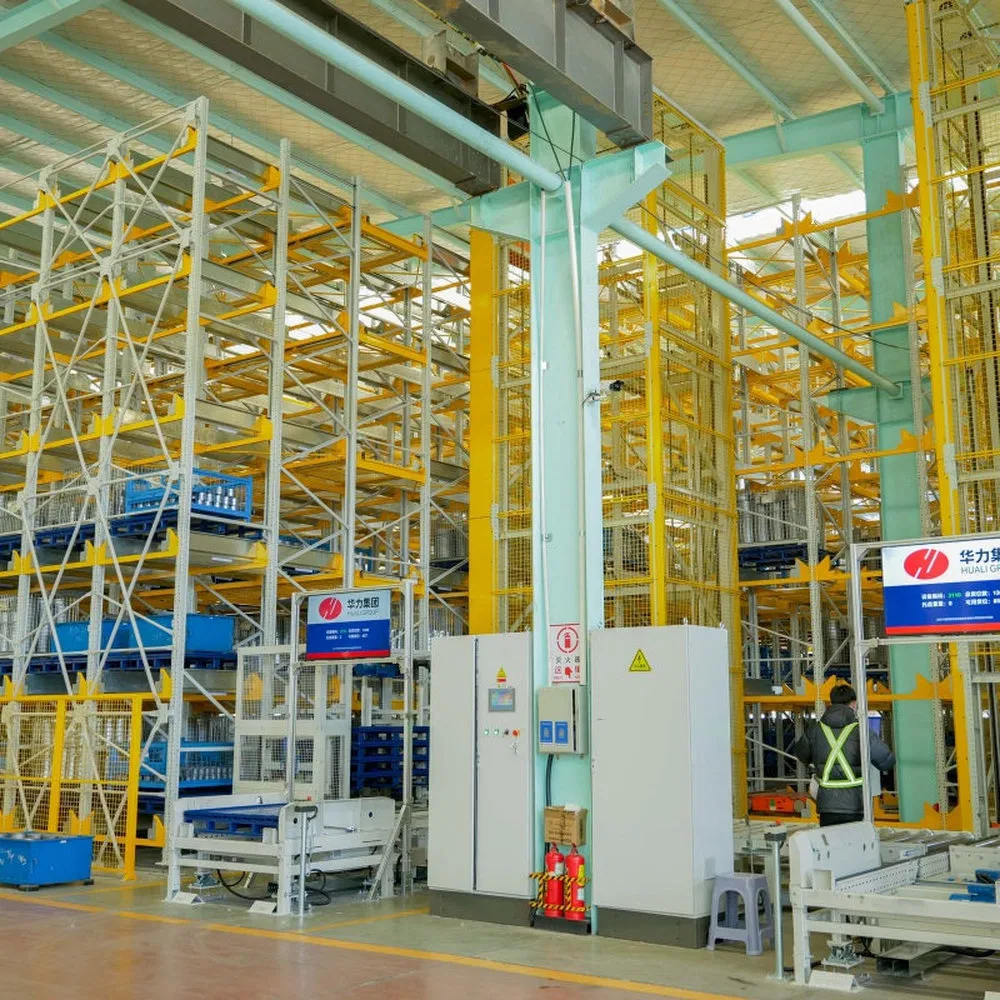 Robust Long Span Steel Racking Asrs System for High Value Components Warehouse