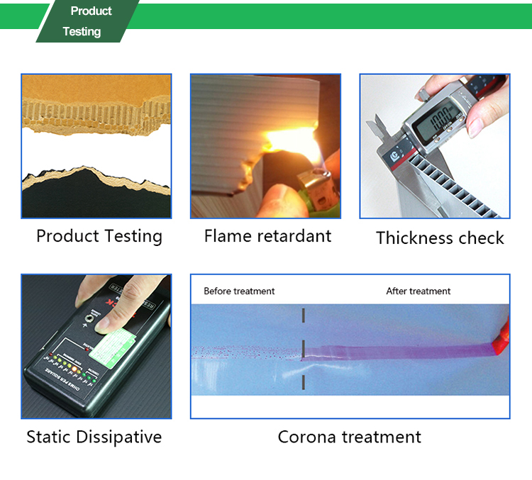 product Testing for PP hollow plastic sheet