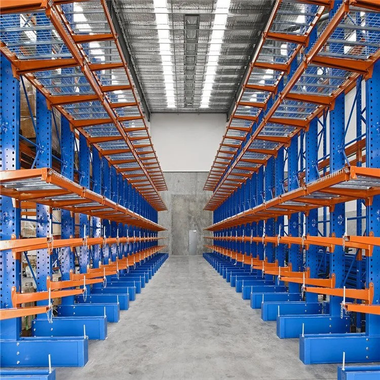 I-Beam Electrostatic Powder Coated Adjustable Cantilever Rack for Long Goods Storage