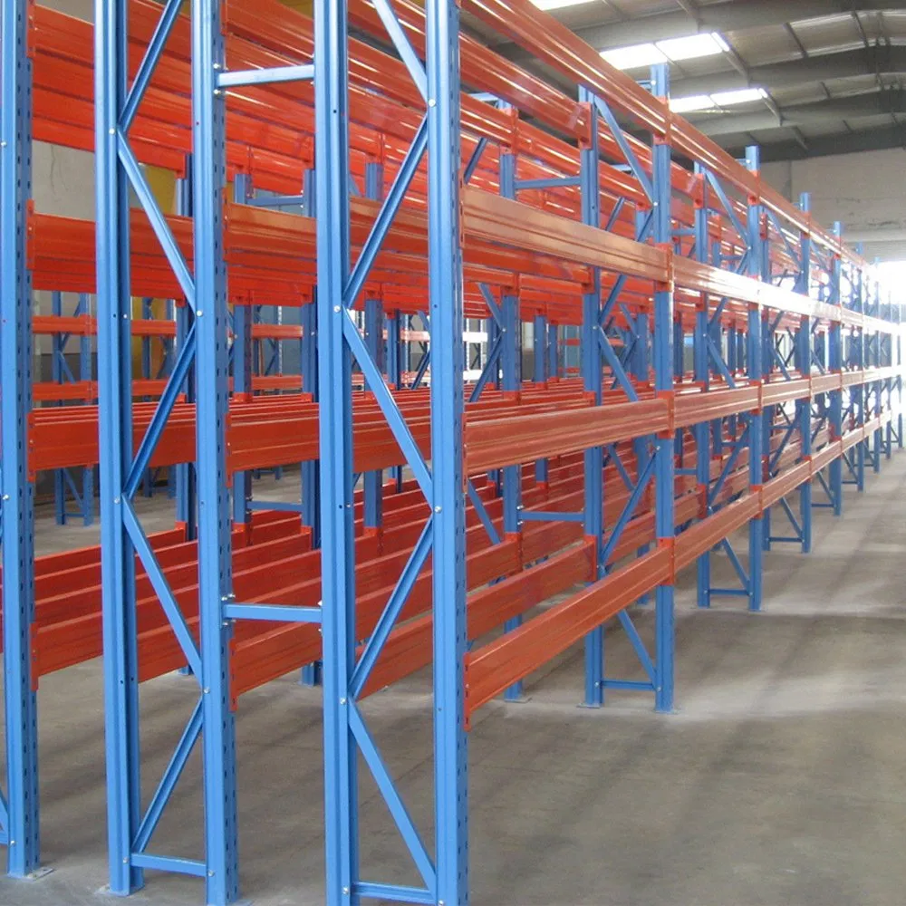 Best Price Heavy Duty Mobile Pipe Garage Storage Supermarket Shelf Metal Steel Industrial Pallet Vertical Warehouse Racking System for Storing Fabric