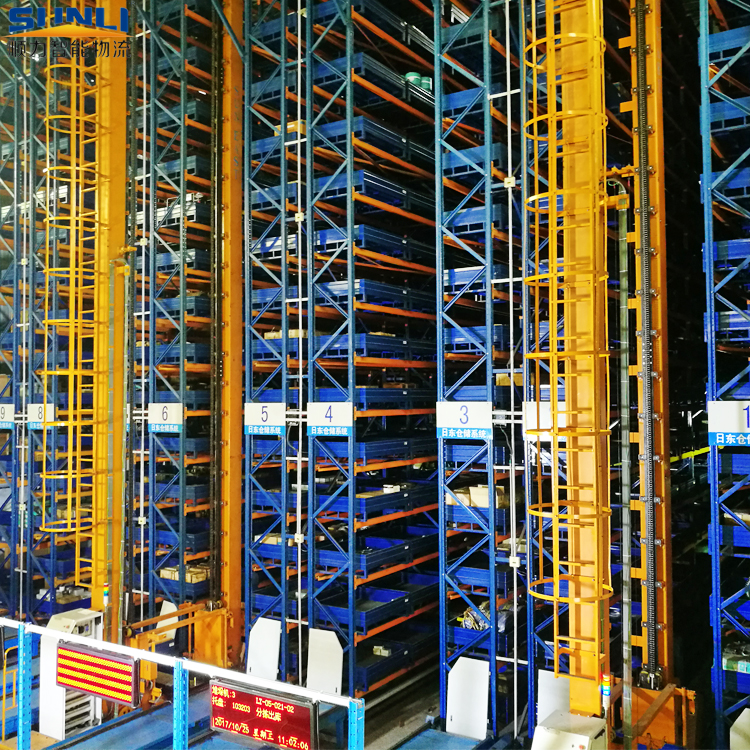 Factory Direct Automated AS&amp;RS Multi-Layer Steel Intelligent Pallet and Tote Bin Storage Racks Equipment System