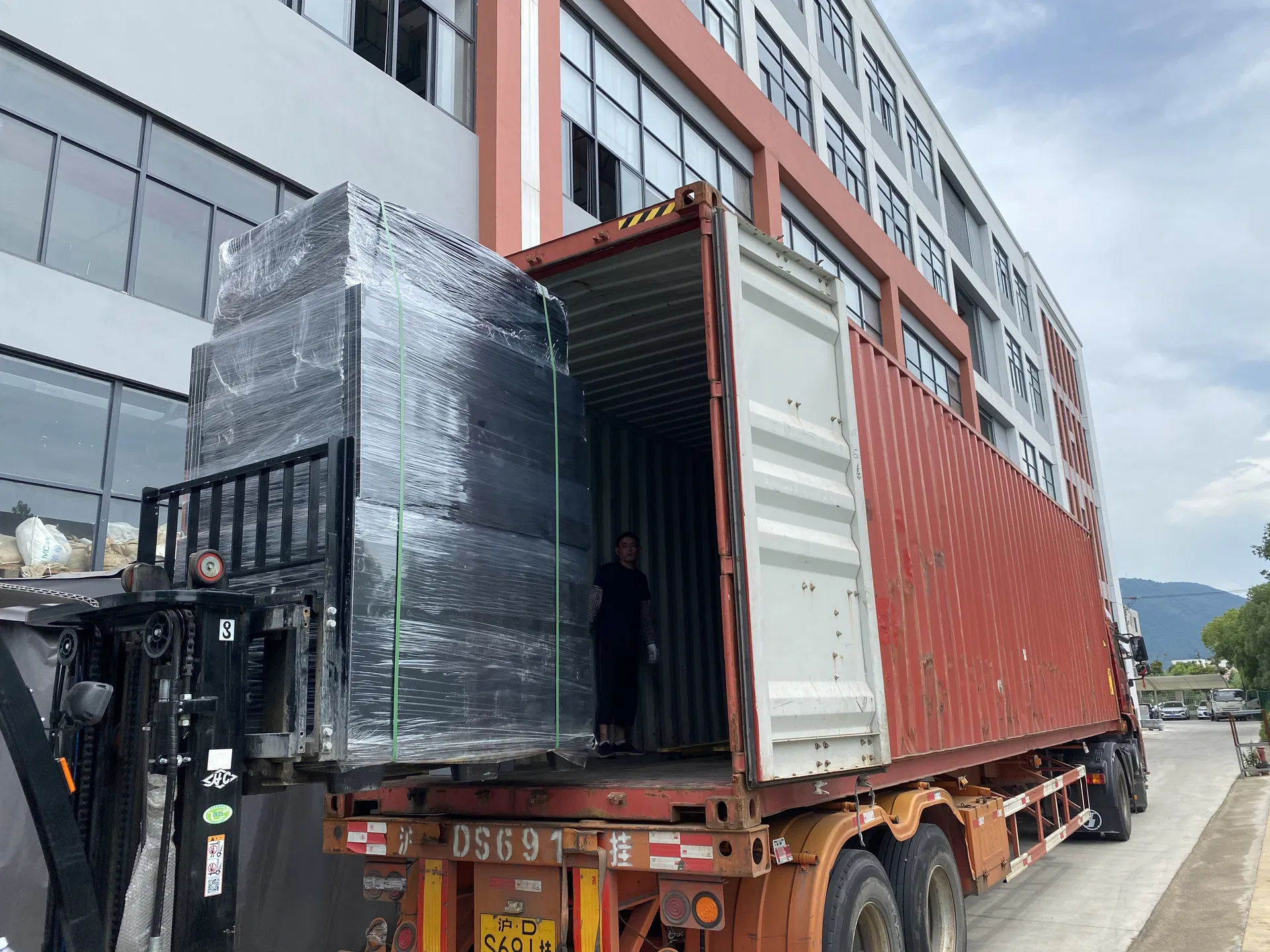 Stacked Pallet Boxes Ready for Dispatch