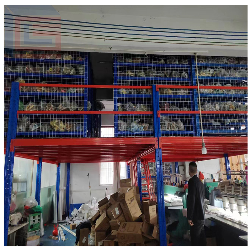 Mezzanine Floor System for Warehouse Storage Steel Rack Supported Industrial Platform